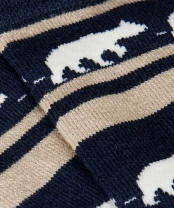Sale Striped Bear Merino Socks Damstrumpor