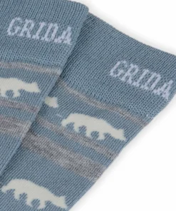 Sale Striped Bear Merino Socks Damstrumpor