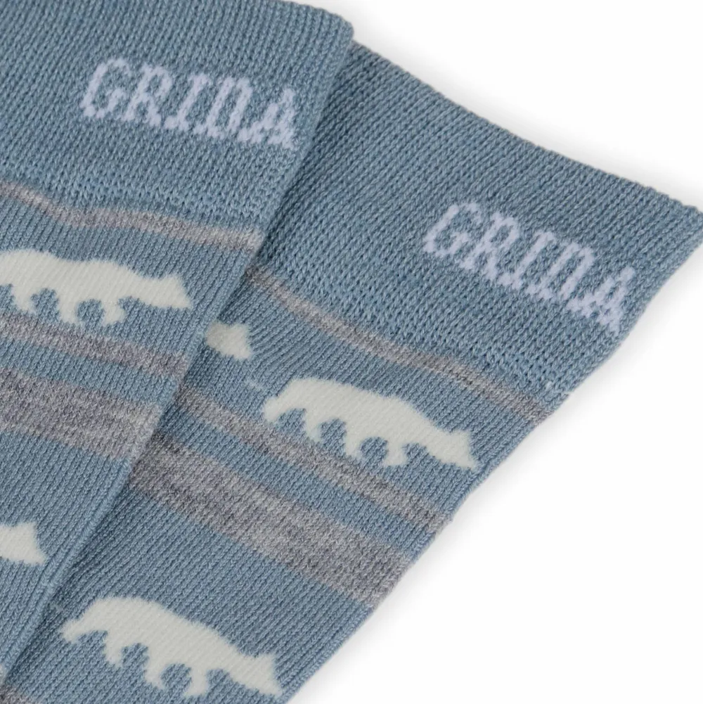 Sale Striped Bear Merino Socks Damstrumpor