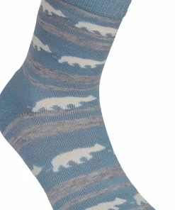 Sale Striped Bear Merino Socks Damstrumpor