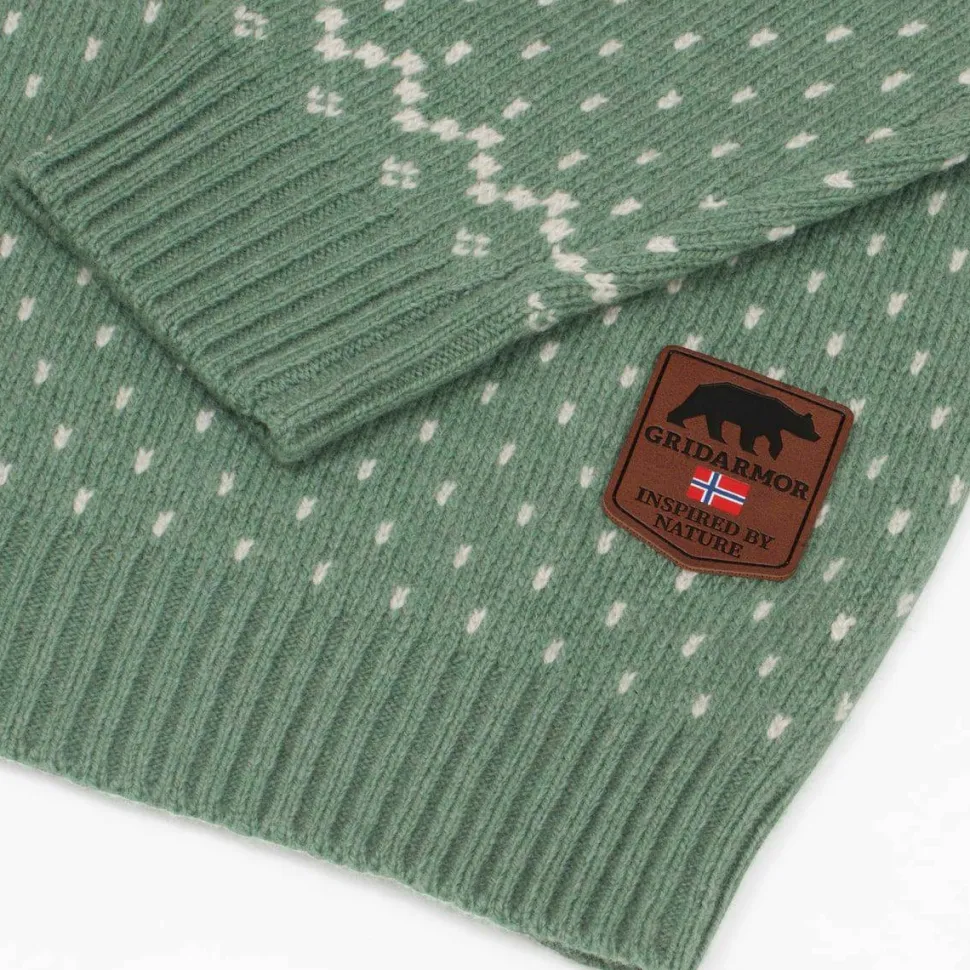 Gridarmor Women's Classic Wool Sweater Green Bay