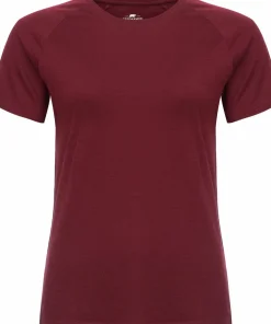 Gridarmor Women's Thin Merino Tee Tawny Port Best