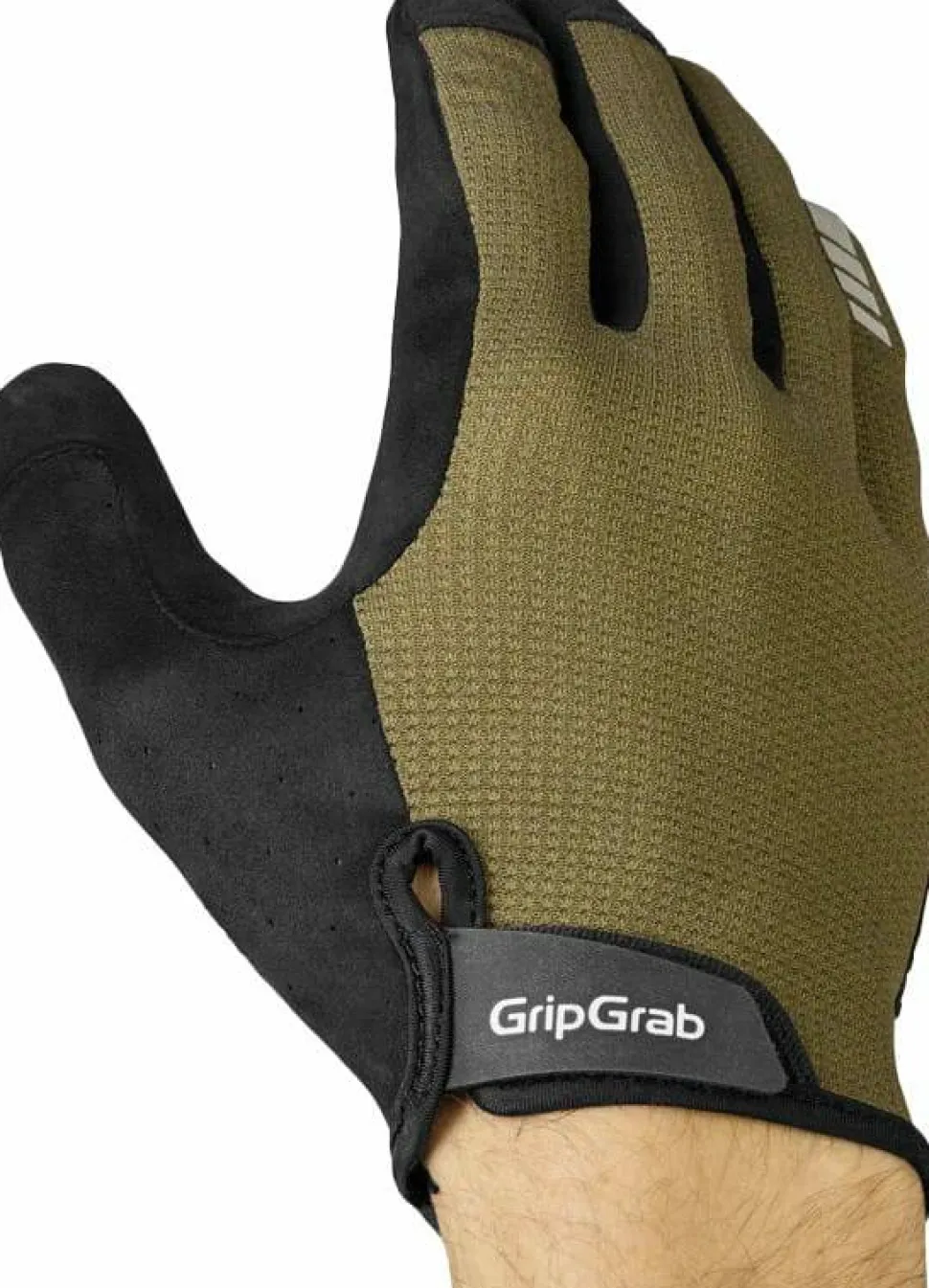 Gripgrab Explr Padded Full Finger Summer Gloves Olive Green