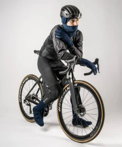 Gripgrab Flandrien Waterproof Knitted Road Shoe Covers Navy Blue
