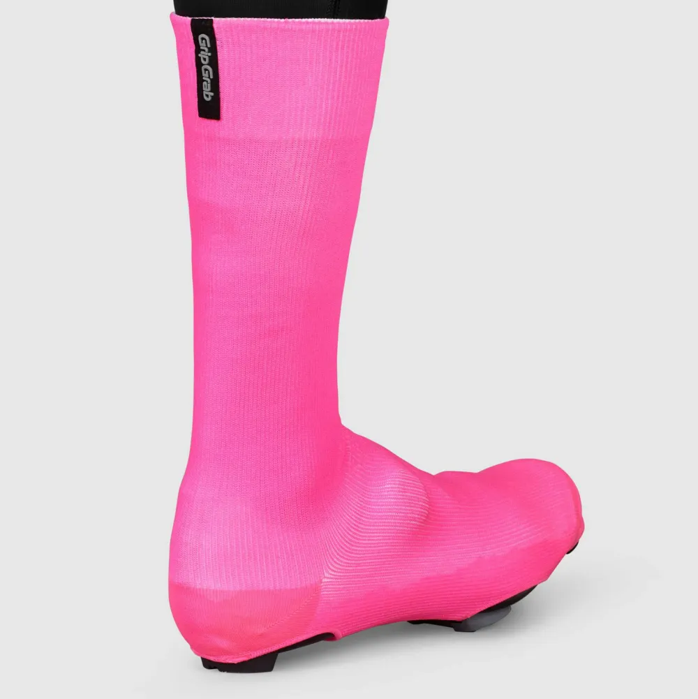 Gripgrab Flandrien Waterproof Knitted Road Shoe Covers Pink Discount