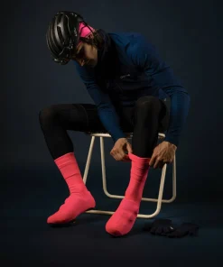 Gripgrab Flandrien Waterproof Knitted Road Shoe Covers Pink Discount