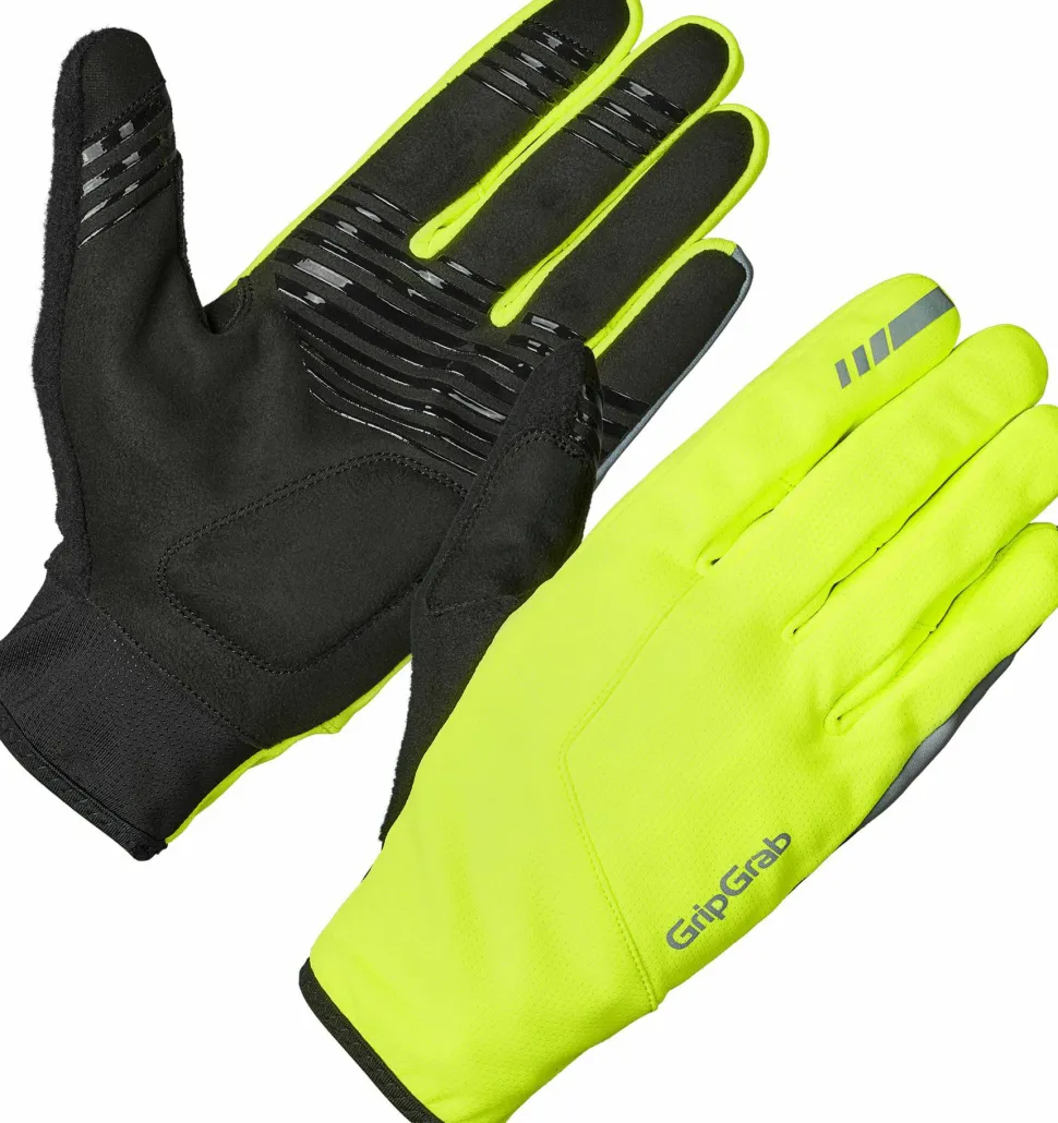 Gripgrab Hurricane 2 Windproof Spring-Autumn Gloves Yellow Hi-Vis