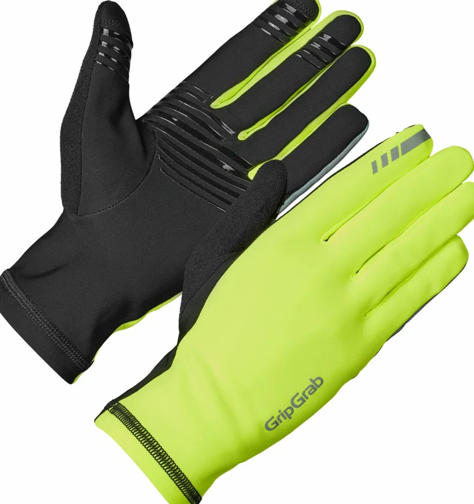 Gripgrab Insulator 2 Hi-Vis Spring-Autumn Gloves Yellow Hi-Vis