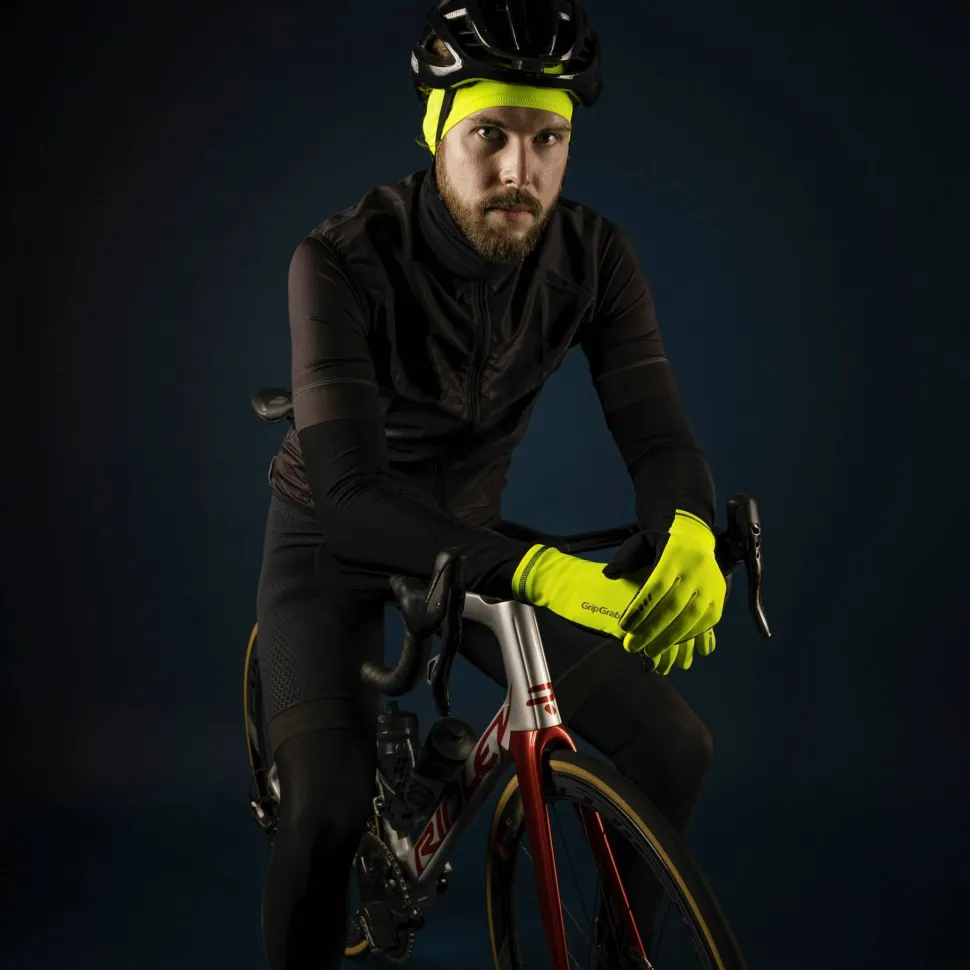 Gripgrab Insulator 2 Hi-Vis Spring-Autumn Gloves Yellow Hi-Vis