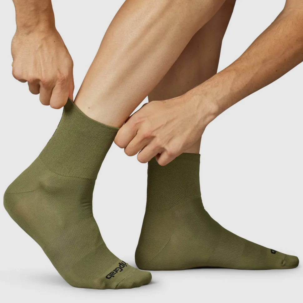 Gripgrab Lightweight SL Short Summer Socks Olive Green