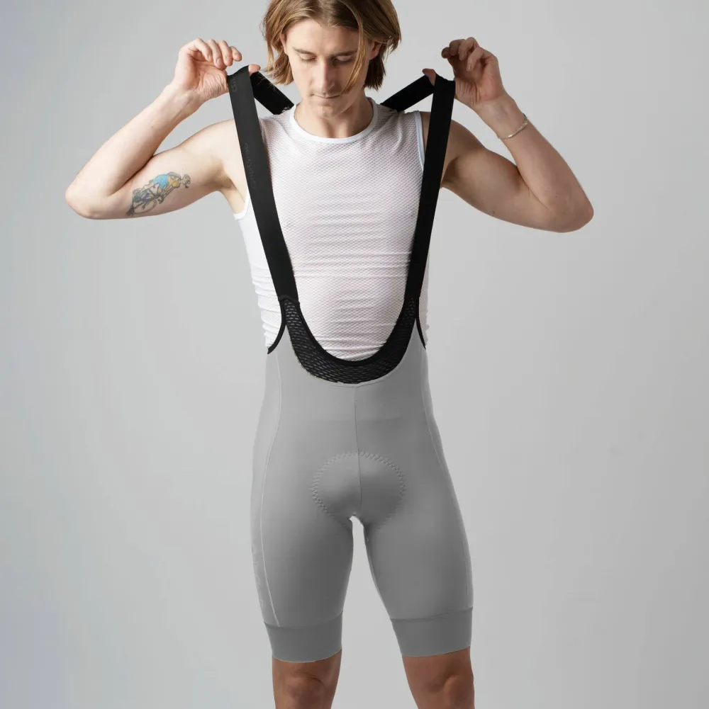 Gripgrab Men's PACR Bib Shorts Grey Discount