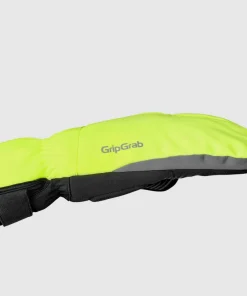 Gripgrab Nordic 2 Windproof Deep Winter Lobster Gloves Yellow Hi-Vis