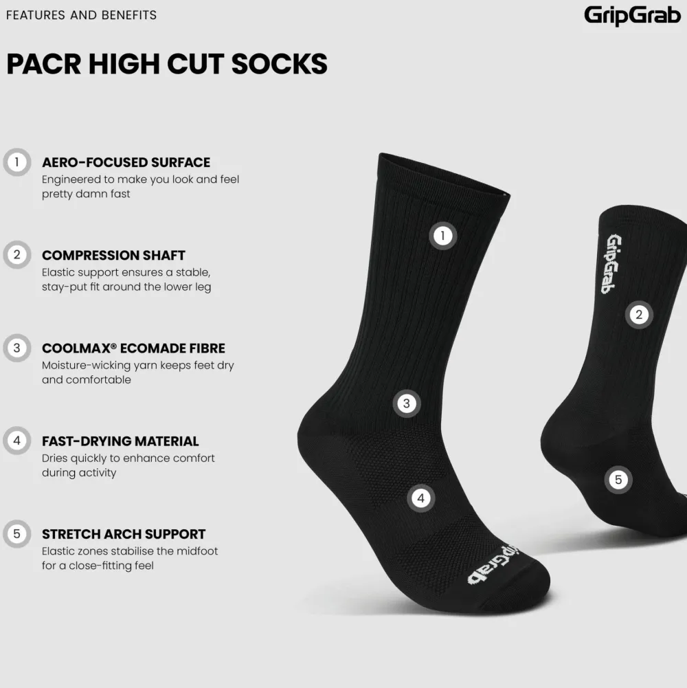 Hot PACR High Cut Socks Damstrumpor|Herrstrumpor