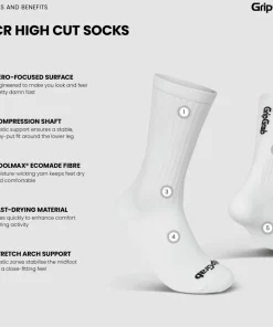 Gripgrab PACR High Cut Socks White