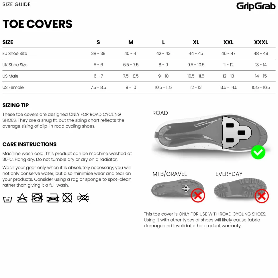 Gripgrab PACR Windproof Toe Covers White