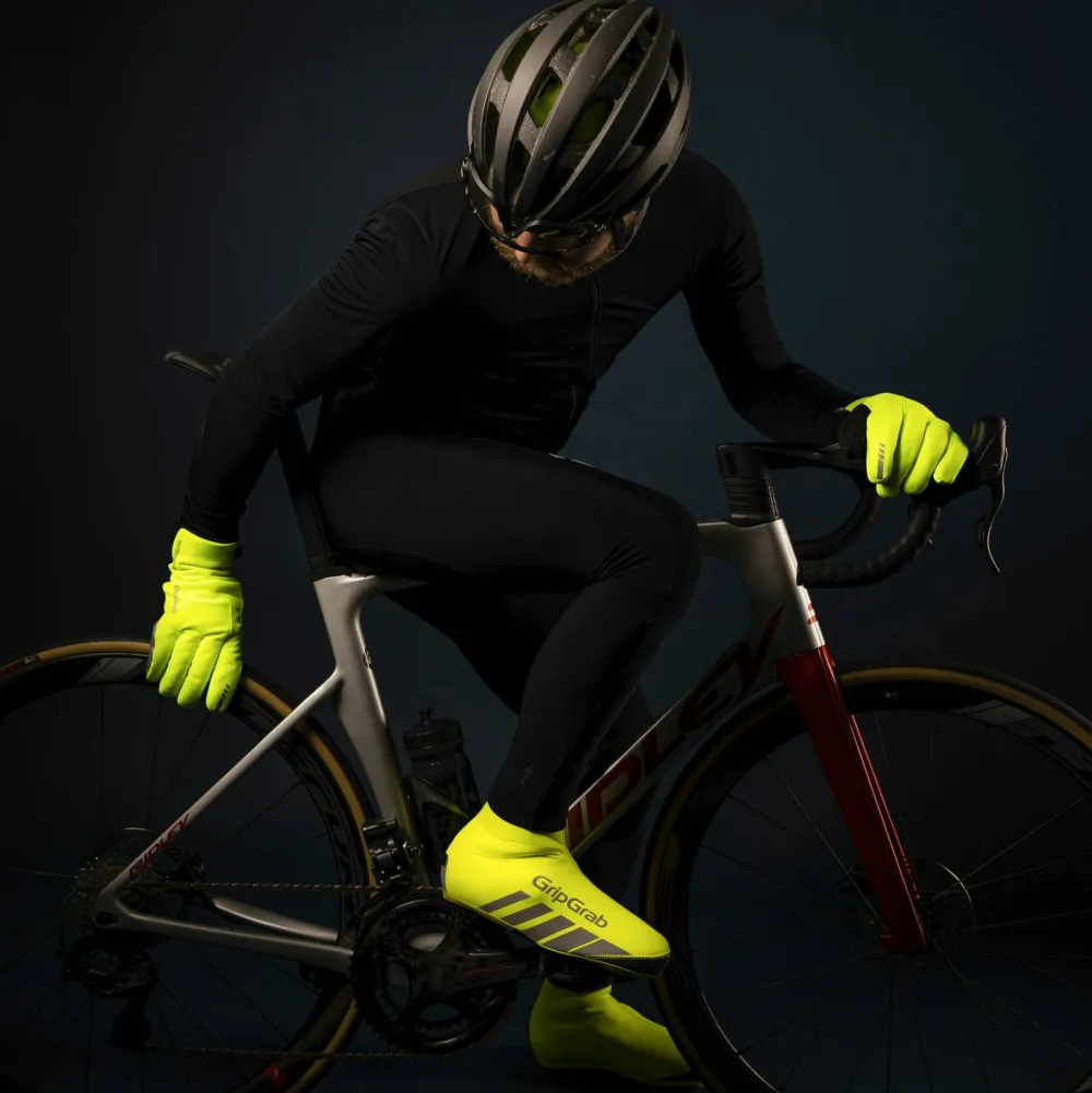Gripgrab Polaris 2 Waterproof Winter Gloves Yellow Hi-Vis Discount
