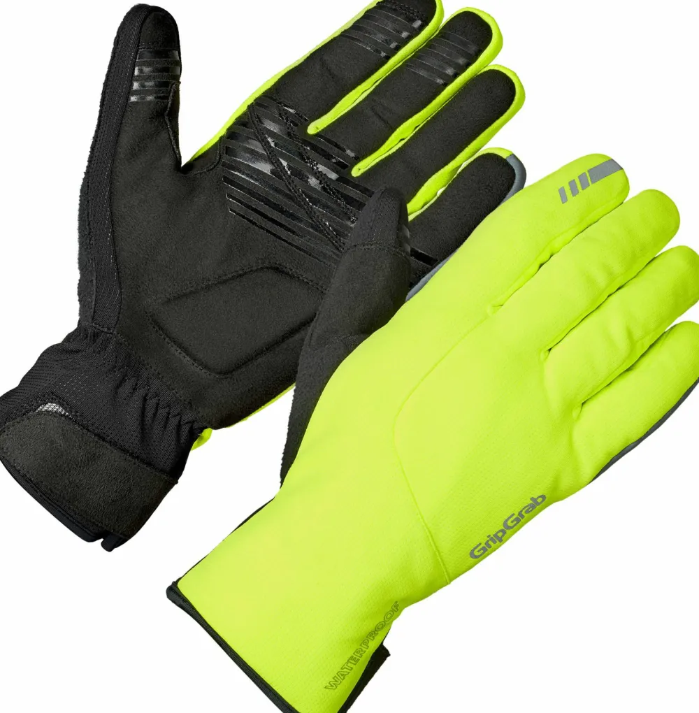 Gripgrab Polaris 2 Waterproof Winter Gloves Yellow Hi-Vis Discount