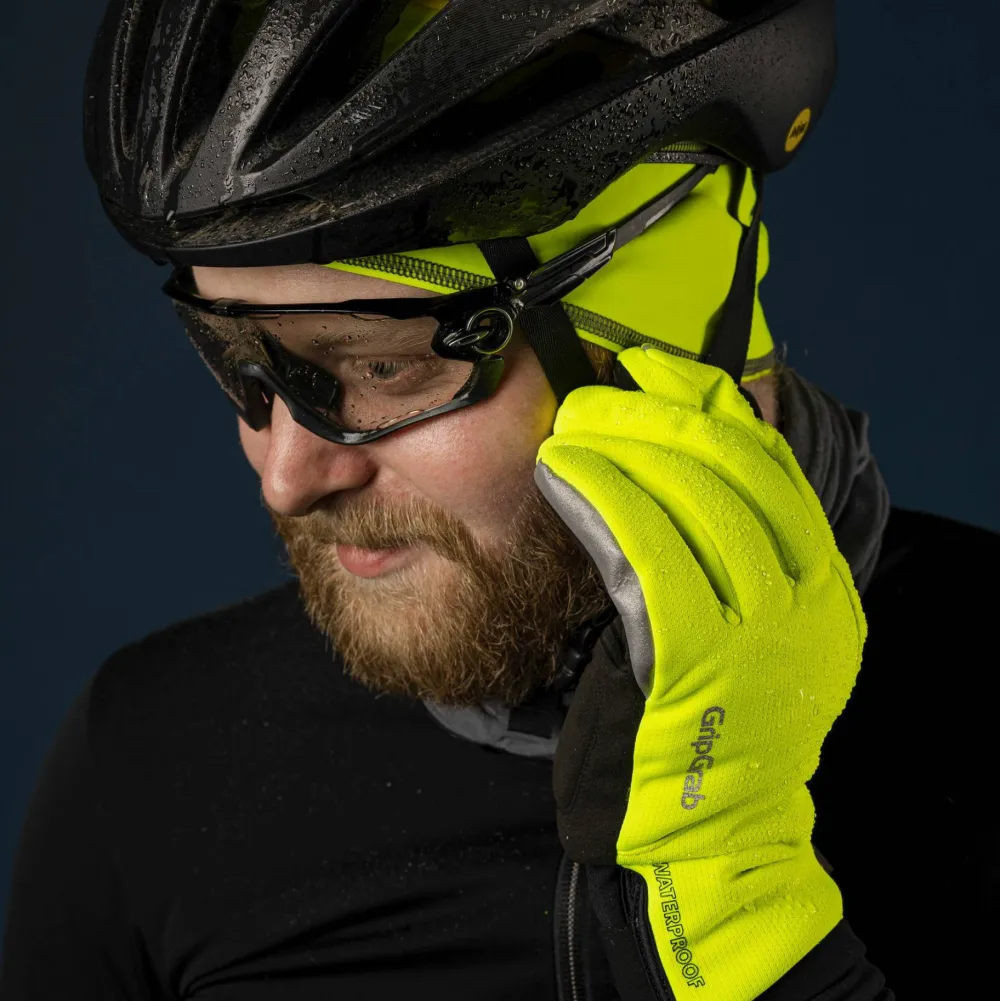 Gripgrab Polaris 2 Waterproof Winter Gloves Yellow Hi-Vis Discount