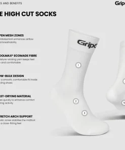 Gripgrab RIDE High Cut Socks White Clearance