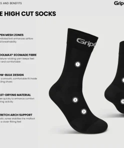 Gripgrab RIDE High Cut Socks Black Best