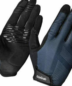Gripgrab Ride Lite Padded Full Finger Summer Gloves Navy Blue Discount