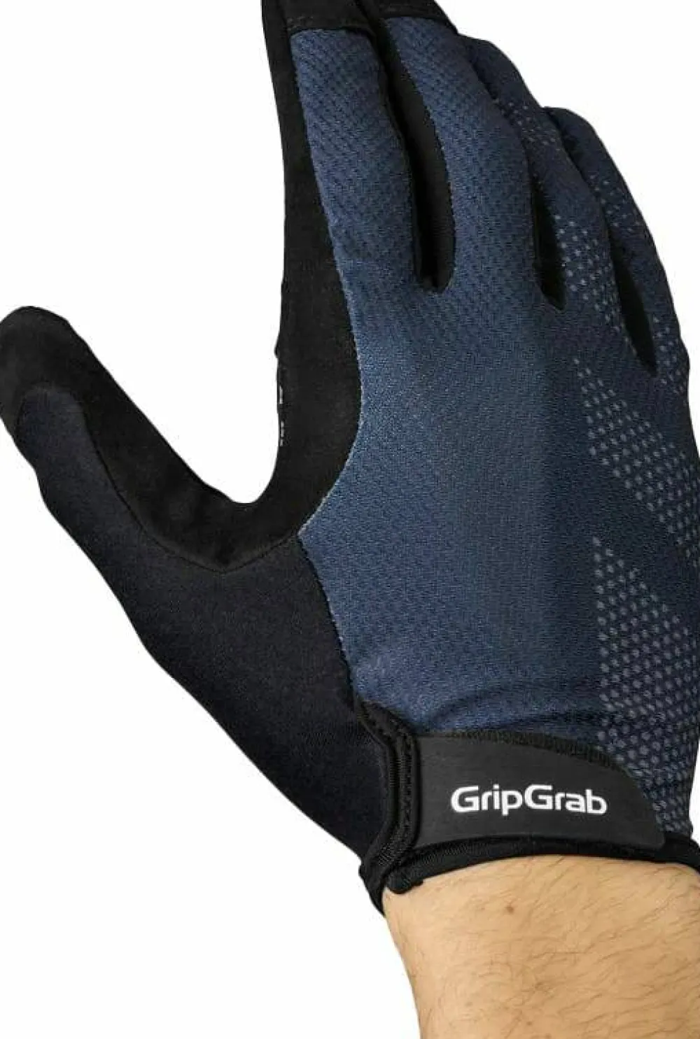 Gripgrab Ride Lite Padded Full Finger Summer Gloves Navy Blue Discount