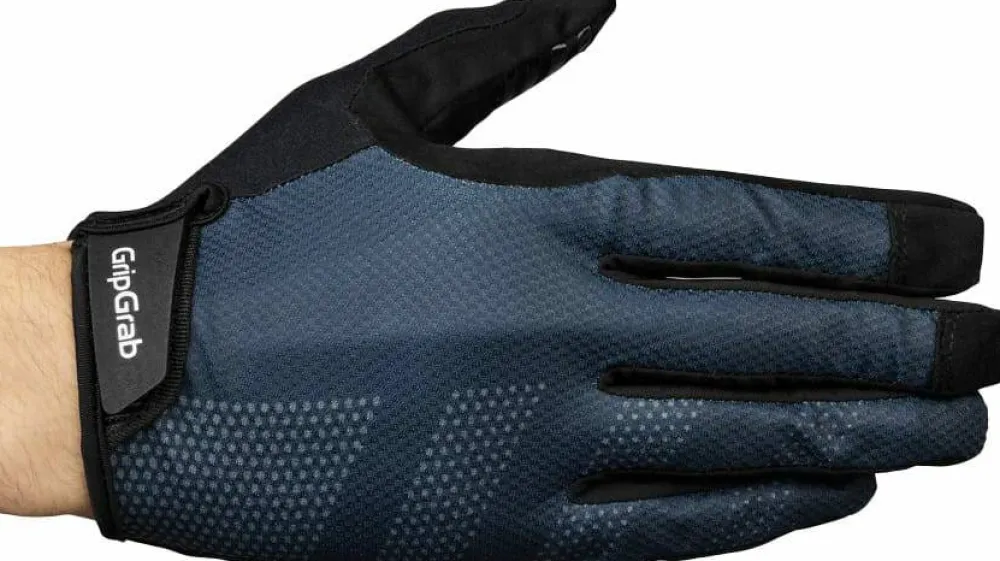 Gripgrab Ride Lite Padded Full Finger Summer Gloves Navy Blue Discount