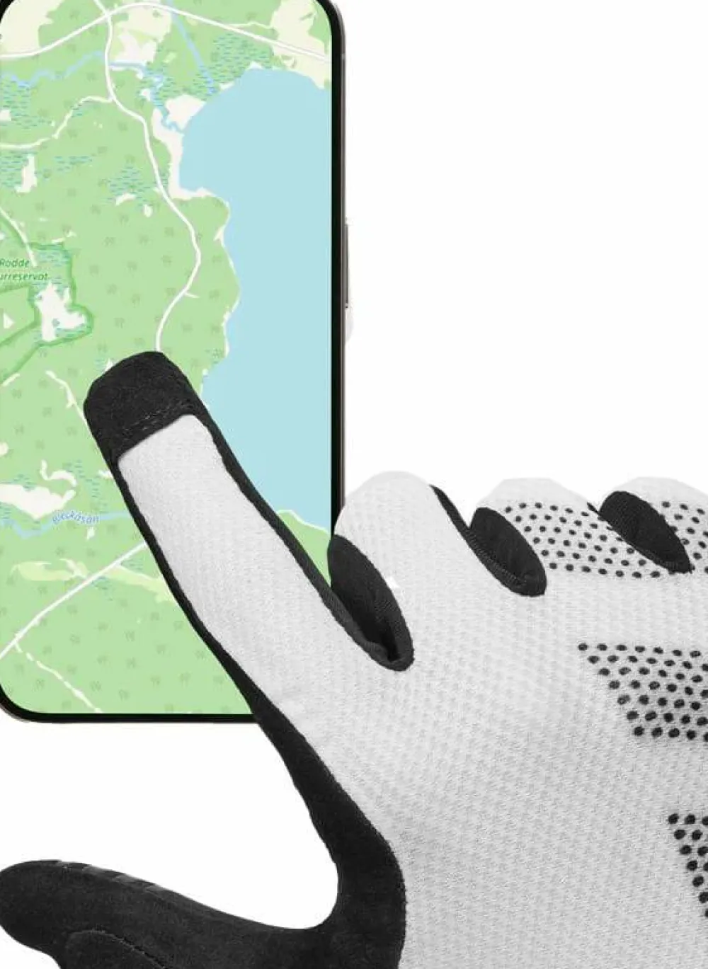 Gripgrab Ride Lite Padded Full Finger Summer Gloves White Hot