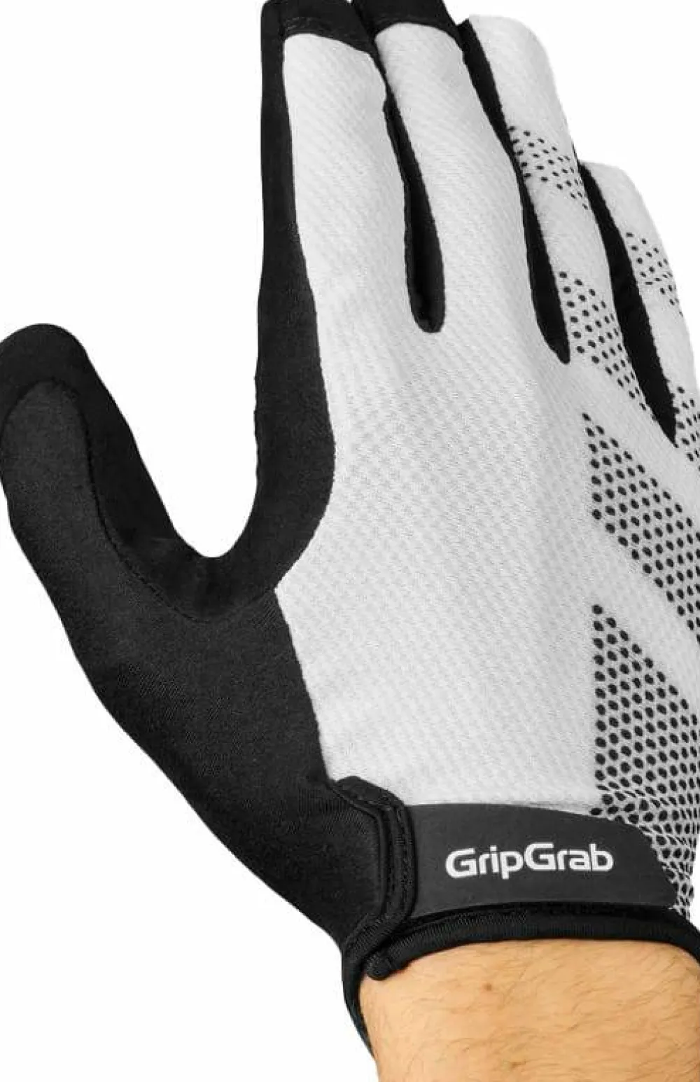 Gripgrab Ride Lite Padded Full Finger Summer Gloves White Hot