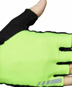 Gripgrab Ride Padded Short Finger Summer Gloves Yellow Hi-Vis New