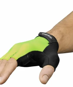 Gripgrab Ride Padded Short Finger Summer Gloves Yellow Hi-Vis New