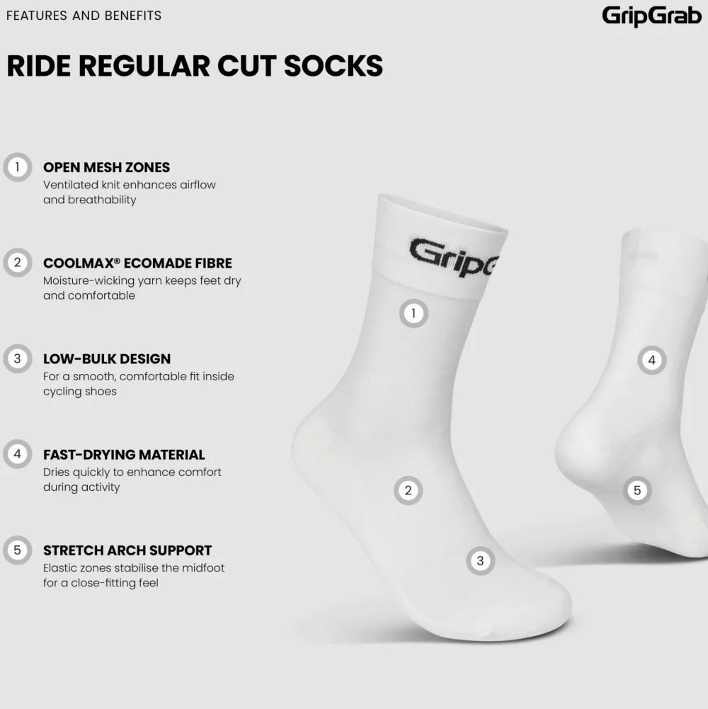Hot RIDE Regular Cut Socks 3-Pack Herrstrumpor|Cykling