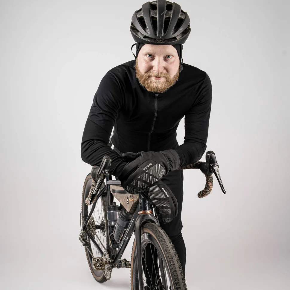 Gripgrab Ride Windproof Deep Winter Lobster Gloves Black