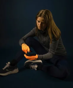 Gripgrab Running Expert Hi-Vis Touchscreen Winter Gloves Orange Hi-Vis