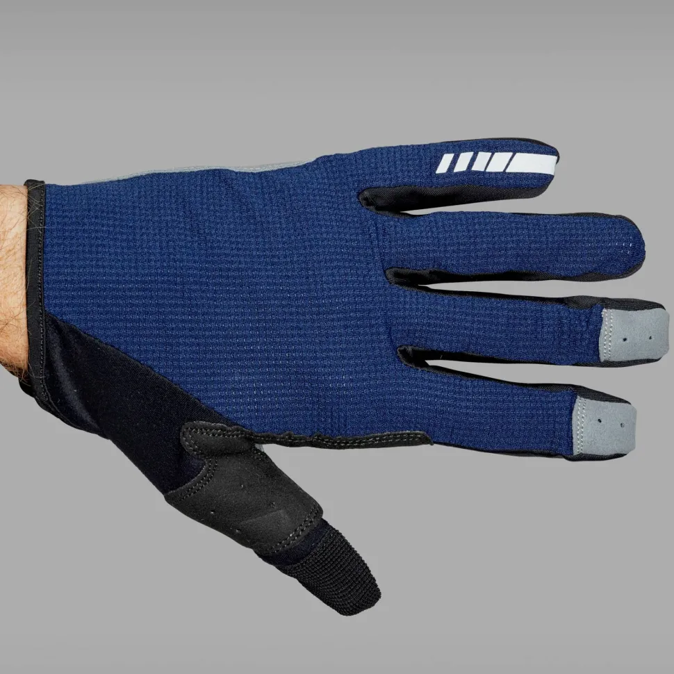 Gripgrab Shark Padded Full Finger Glove Navy