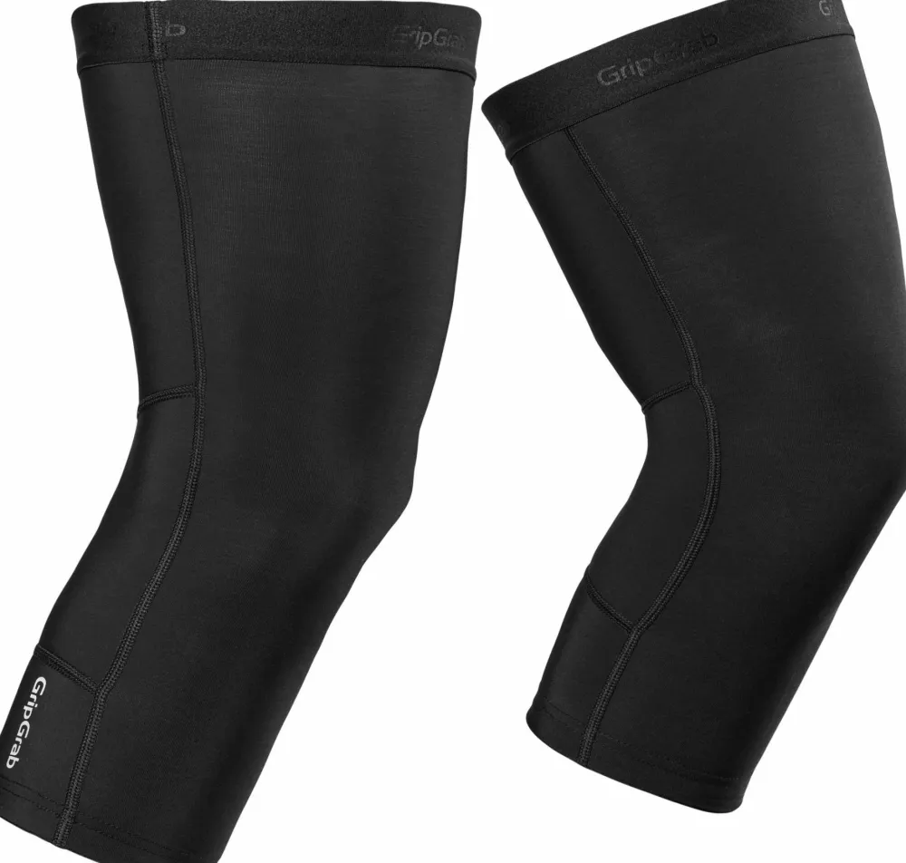 Gripgrab Unisex Pacr Thermal Knee Warmers Black Hot