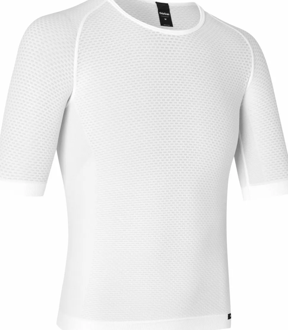 Gripgrab Unisex PACR Ultralight Seamless Short Sleeve Base Layer White