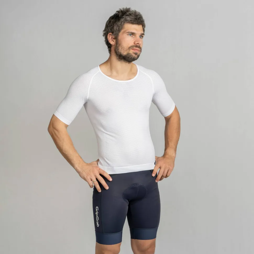 Gripgrab Unisex PACR Ultralight Seamless Short Sleeve Base Layer White
