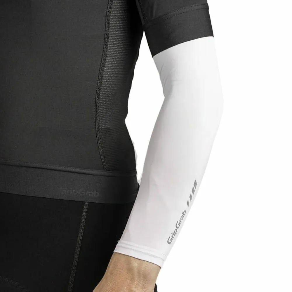 Gripgrab Upf 50+ Uv Protect Arm Sleeves White Hot