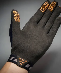 Gripgrab Vertical InsideGrip™ Full Finger Glove Orange Hi-vis