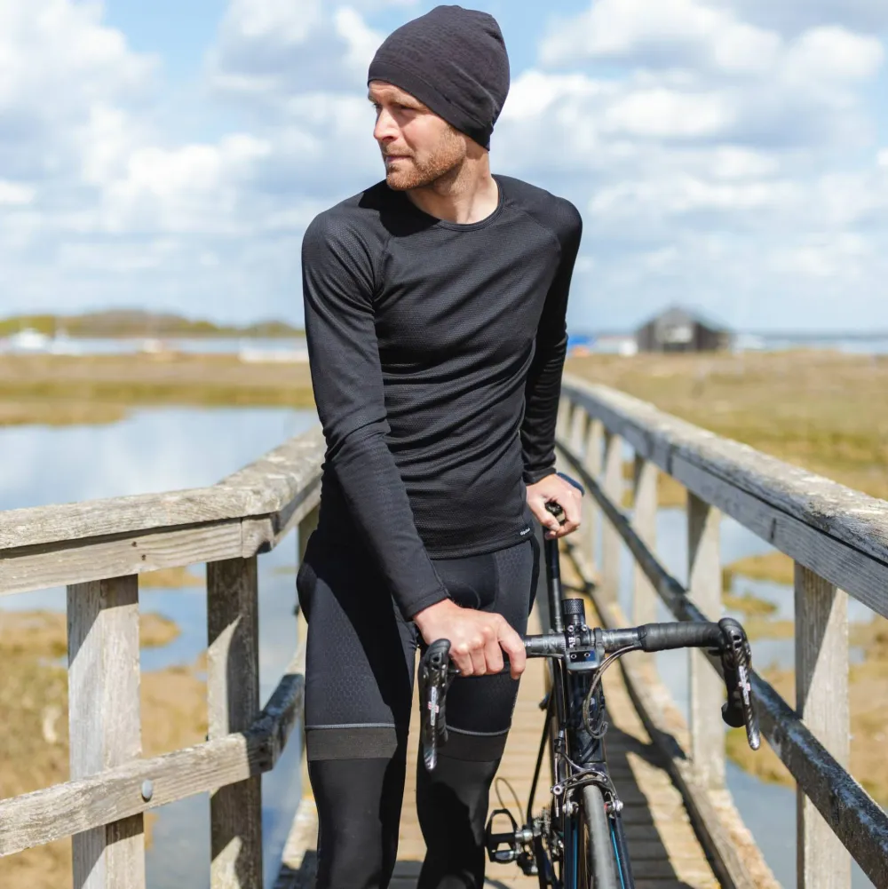 New WindBreaking Thermal Long Sleeve Base Layer Underställ Herr