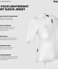 Gripgrab Women's PACR Lightweight Short Sleeve Jersey White