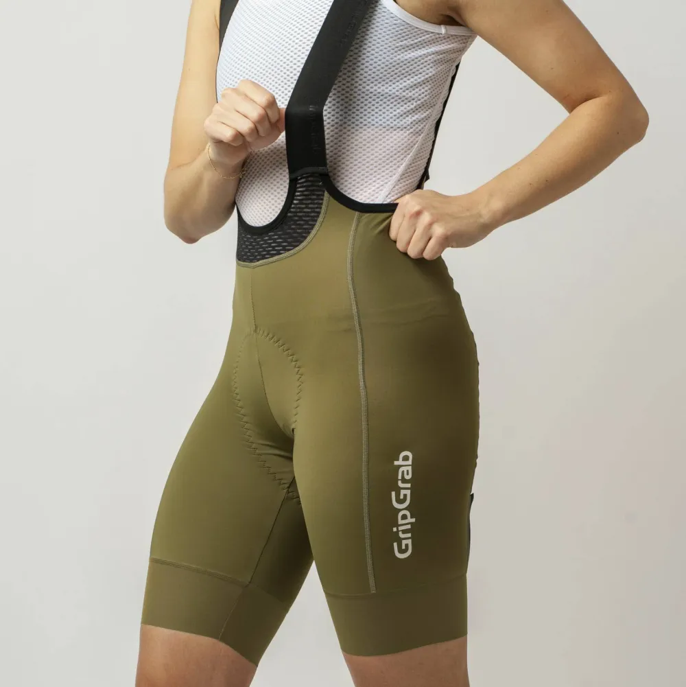 Gripgrab Women's PACR Bib Shorts Olive Green Sale