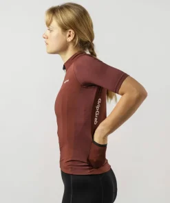 Gripgrab Women's Ride Short Sleeve Jersey Dark Red