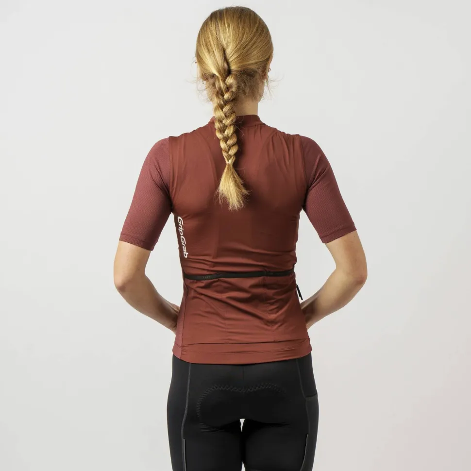 Gripgrab Women's Ride Short Sleeve Jersey Dark Red
