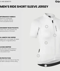 Gripgrab Women's Ride Short Sleeve Jersey White