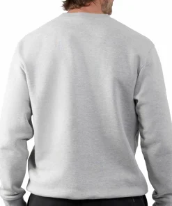 Grundéns Men's 1926 Crew Sweatshirt Lightgrey
