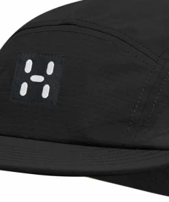 Haglöfs Brand Five Panel Cap True Black Solid Clearance