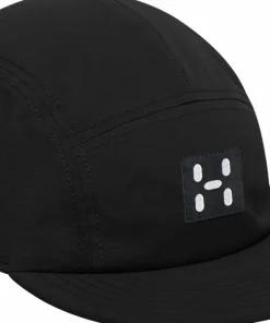 Haglöfs Brand Five Panel Cap True Black Solid Clearance