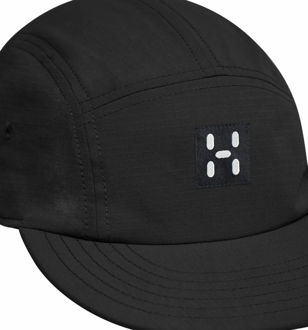 Haglöfs Brand Five Panel Cap True Black Solid Clearance